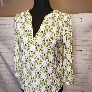 Hinge Pineapple Print Blouse